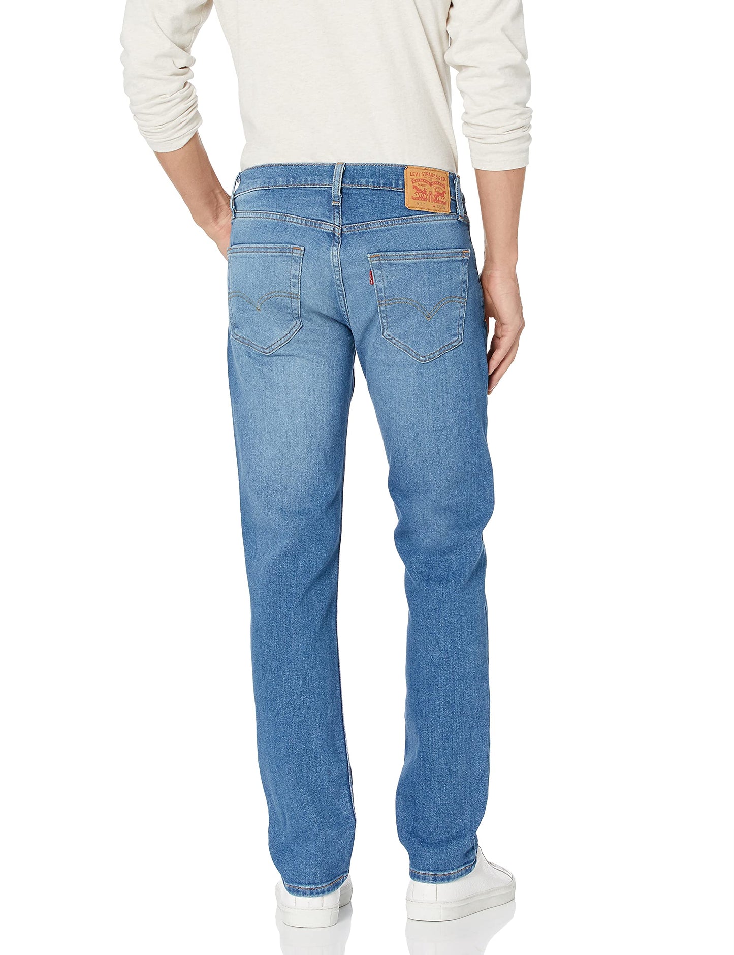 Levi's Men's 511 Slim Fit Jeans (Also Available in Big & Tall), Begonia Overt-Advanced Stretch, 34W x 36L