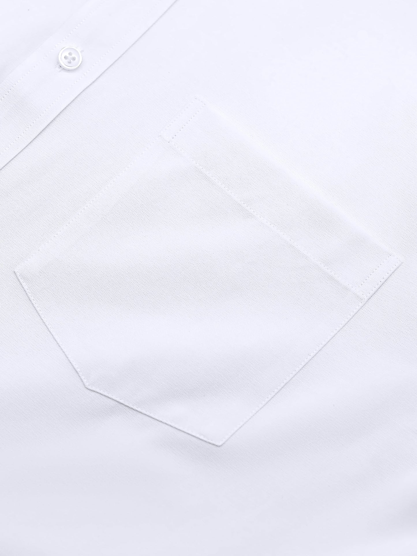 GIANZEN White Shirt Collared Men Dress Mens Button Down Men's Long Sleeve Up Slim Fit Shirts Big and Tall Formal for Oxford White Size XL Tall