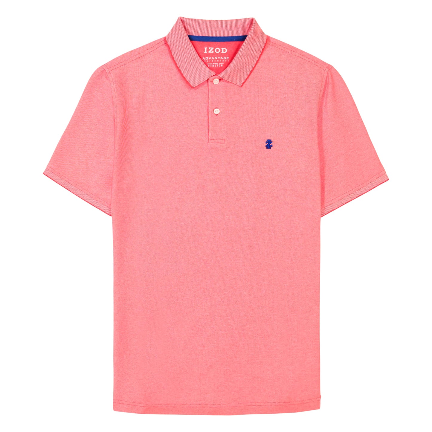 IZOD Men's Big Advantage Performance Short Sleeve Polo Shirt, Cayenne, X-Large Tall
