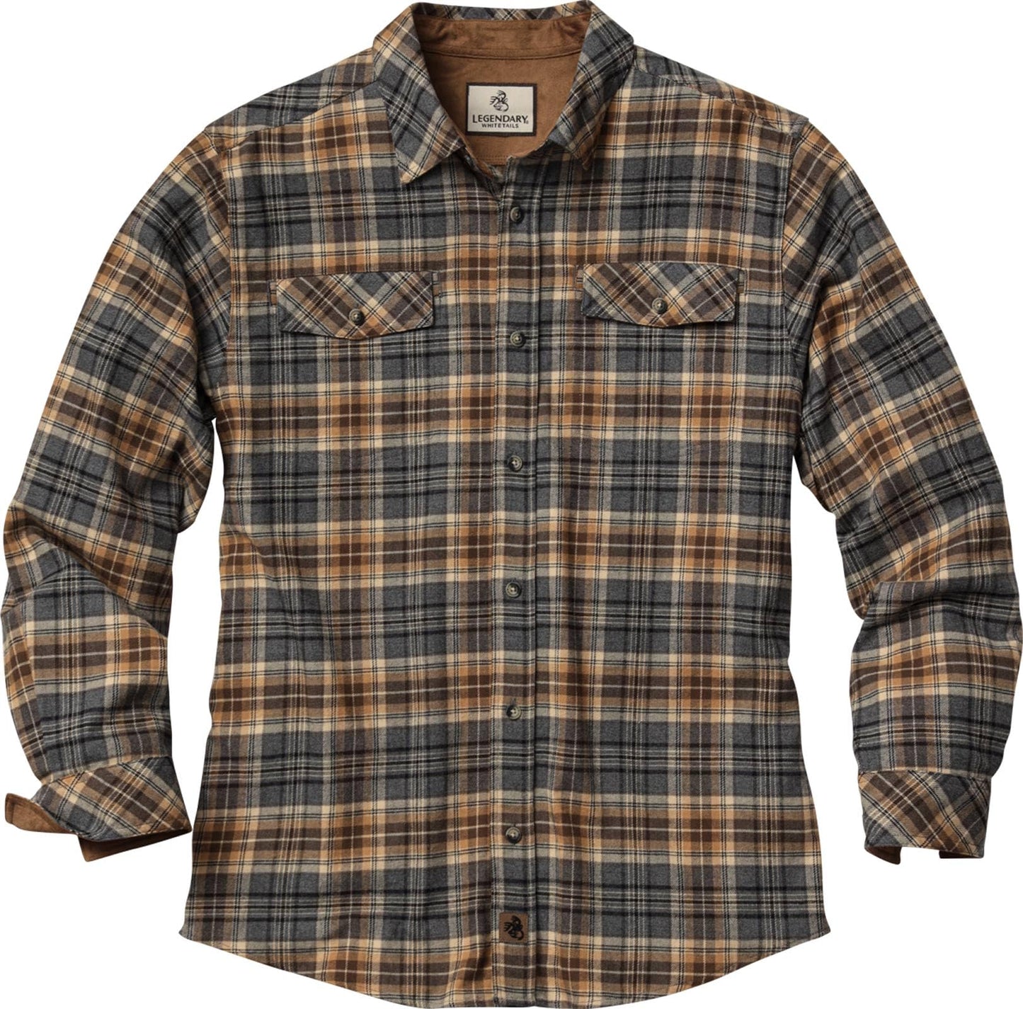 Legendary Whitetails Mens Flannel Shirt Long Sleeve Button Down Relaxed Fit, Huntmaster Plaid, 2XT