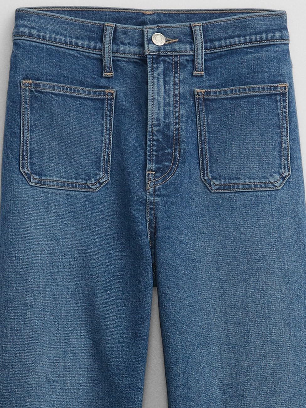 GAP High Rise Wide Leg Jeans Dark Wash 30 Long