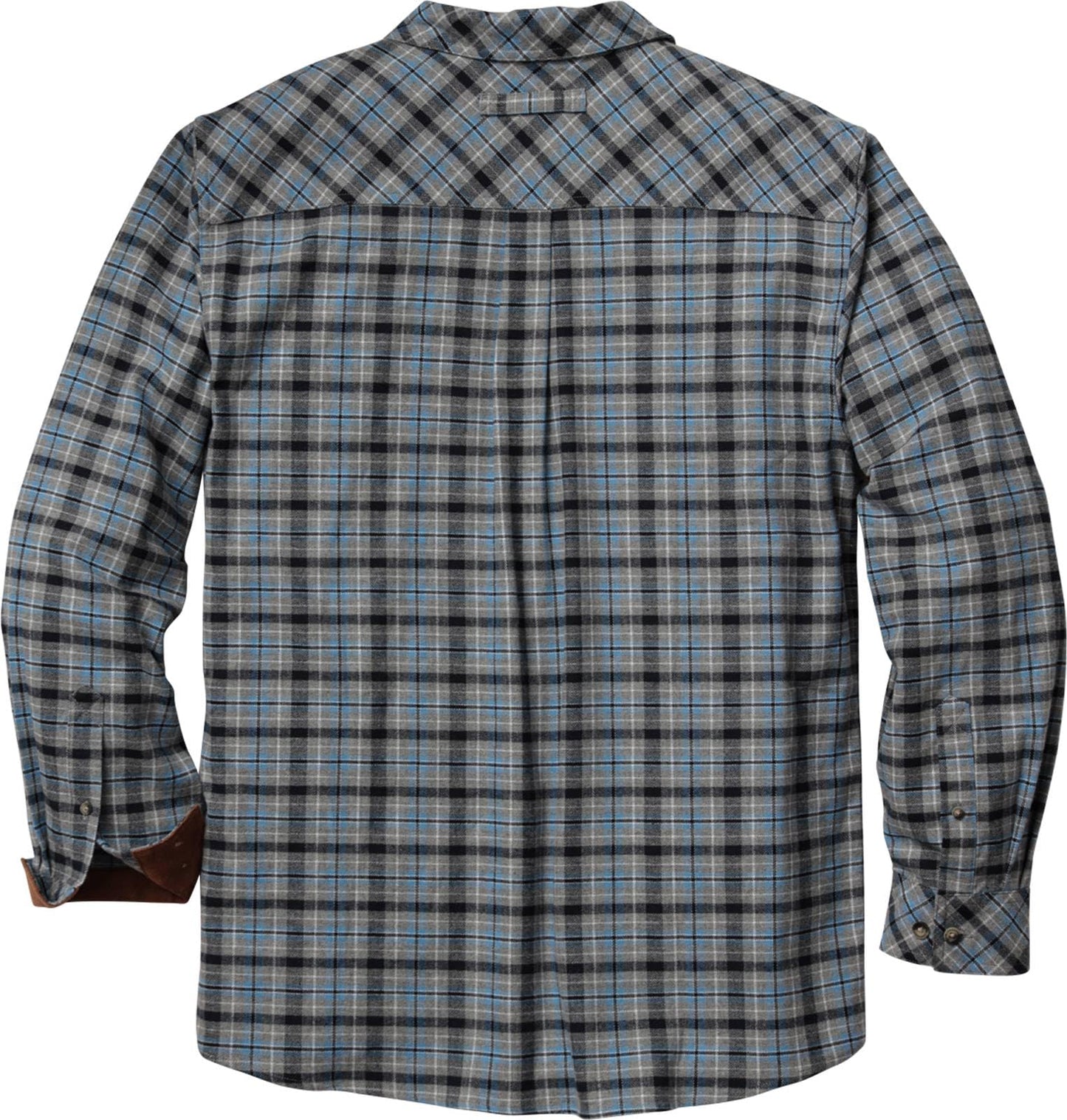 Legendary Whitetails Mens Flannel Shirt Long Sleeve Button Down Relaxed Fit, Iceberg Lake Plaid, 4XT