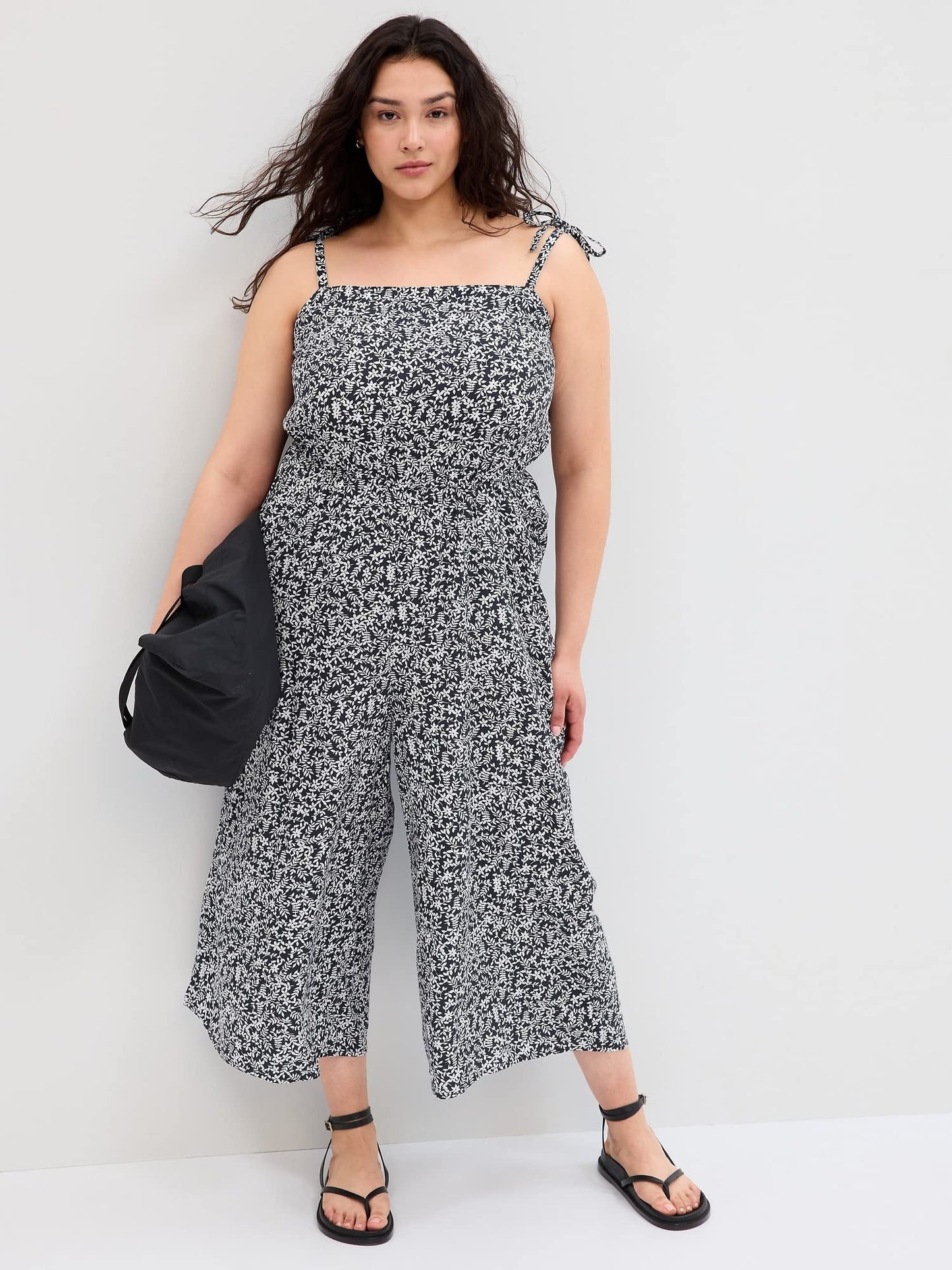 GAP Womens Cami Jumpsuit Navy Floral S/T