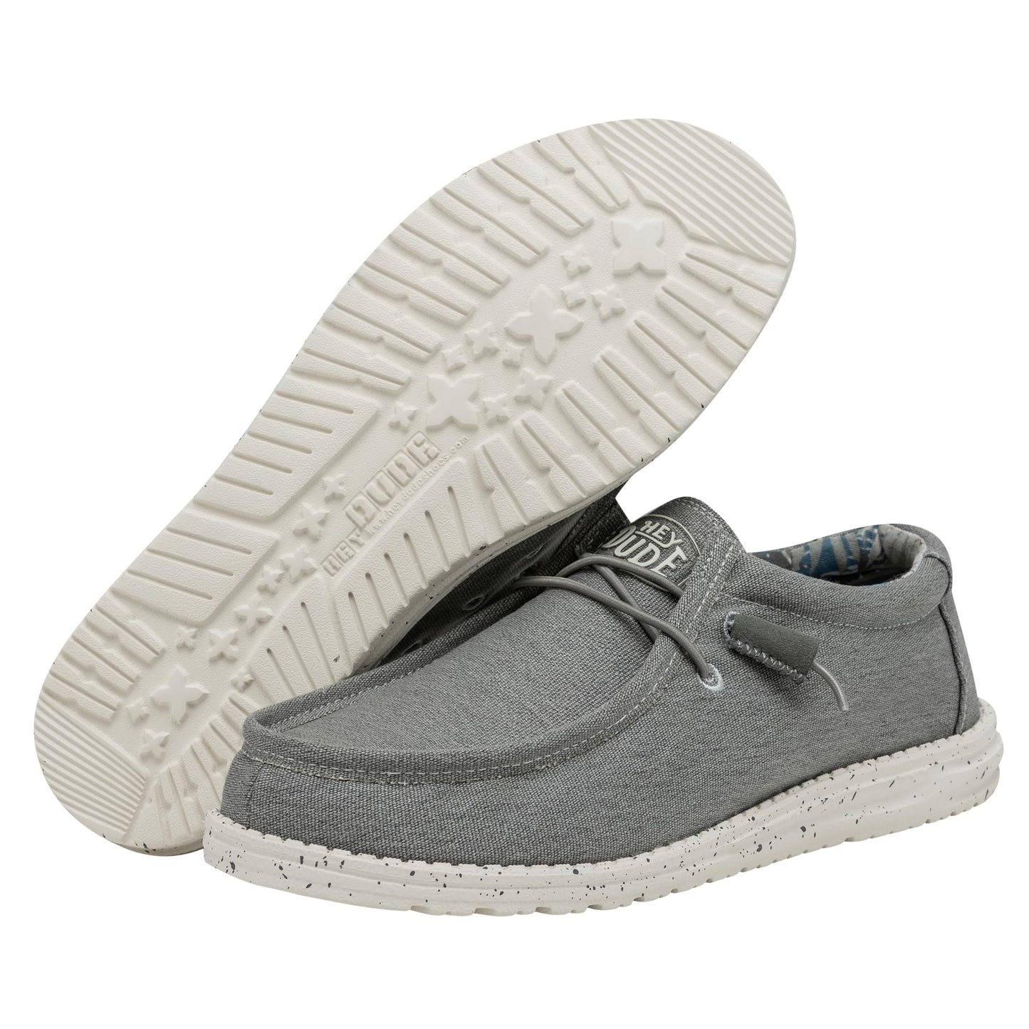 HEYDUDE Men's Wally Stretch | Men's Loafers | Comfortable & Light-Weight Iron