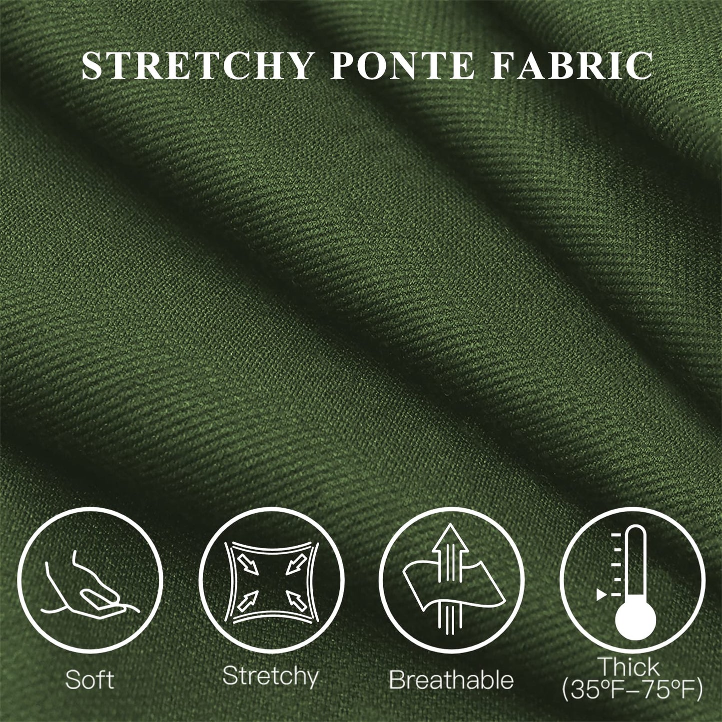Tapata Women's 28''/30''/32''/34'' Stretchy Bootcut Dress Pants with Pockets Tall, Petite, Regular for Office Work Business 34",Olive,XXL