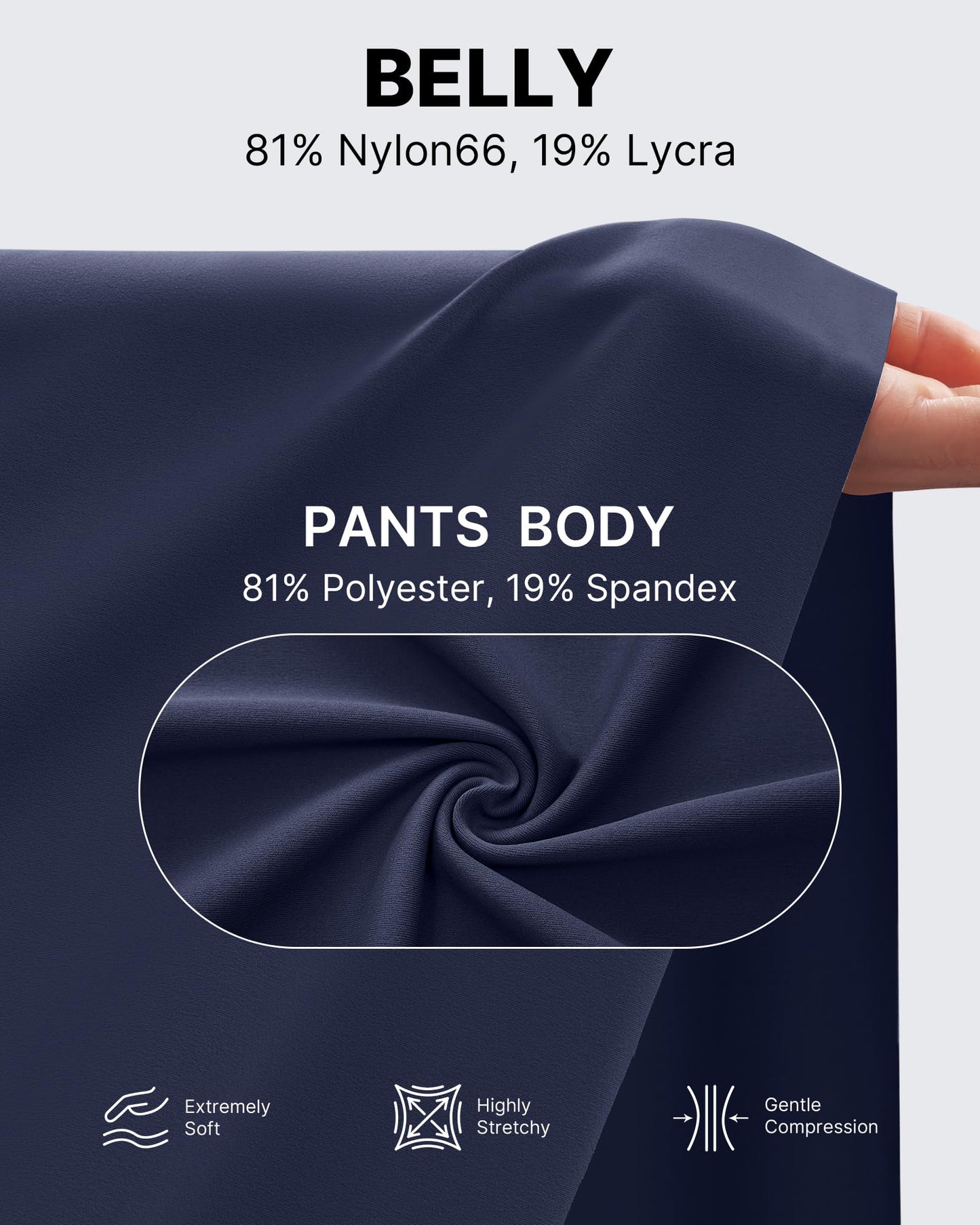 G4Free Maternity Lounge Pants with Pockets Yoga Wide Leg Pregnancy Slacks for Women Soft Stretchy for Work and Daily Wear(Royal Blue,M,34")