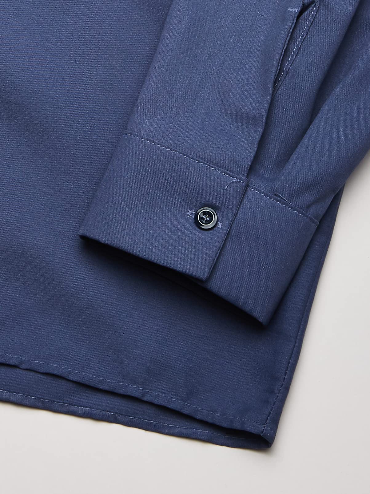 Mens Ls Post Blue Poplin Work Shirt,XL,XTall