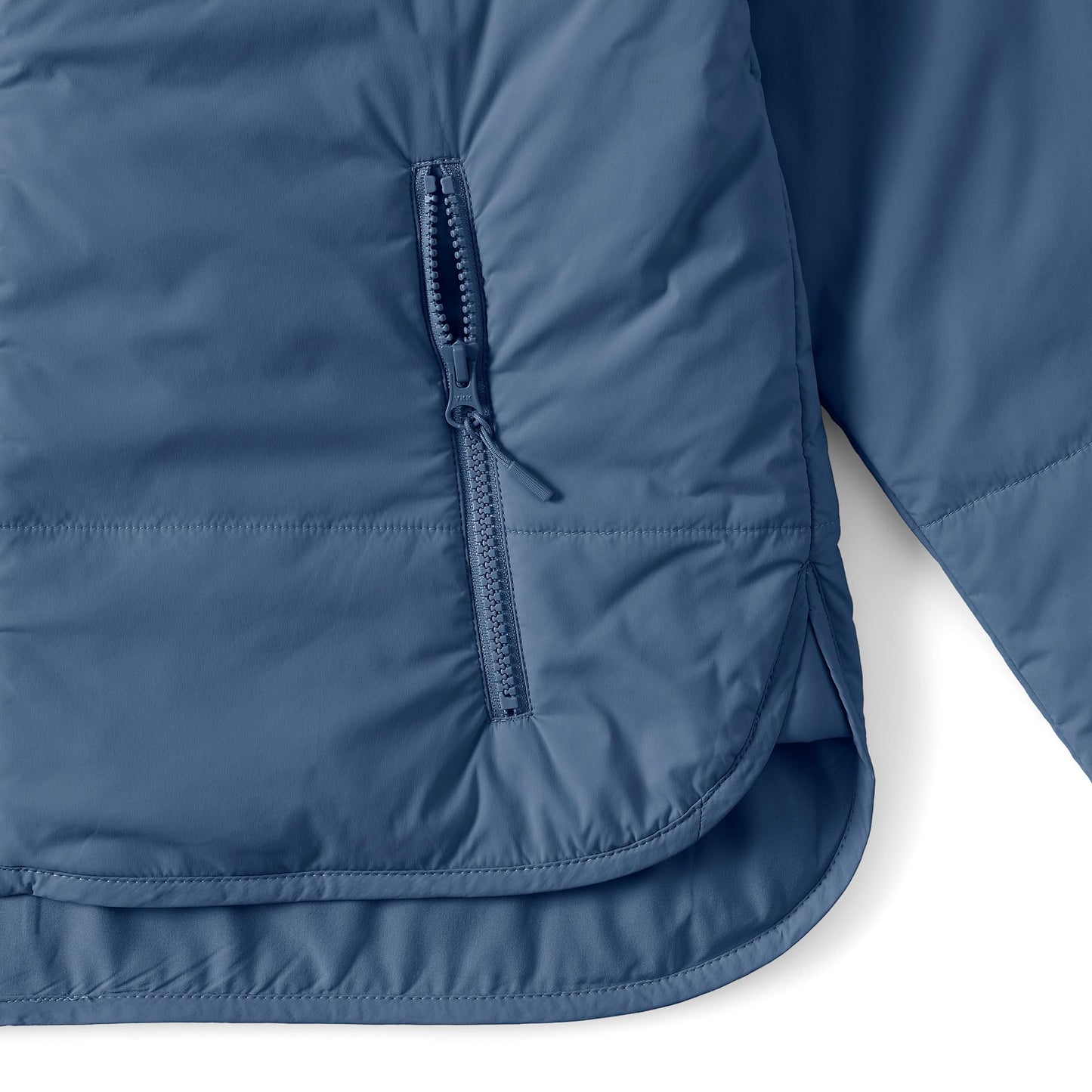 Lands' End Women's Tall WanderFree Insulated Jacket Small Light Indigo Blue