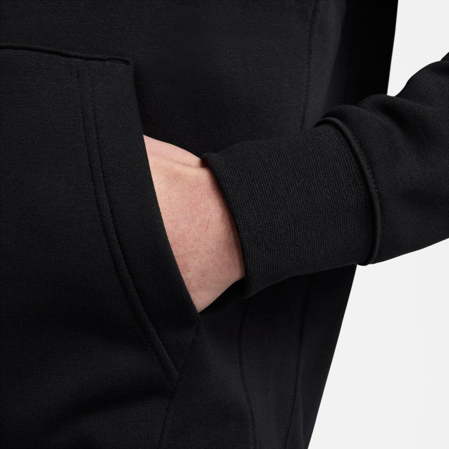 Nike Pull Over Hoodie, Black/Black/White, XL-T