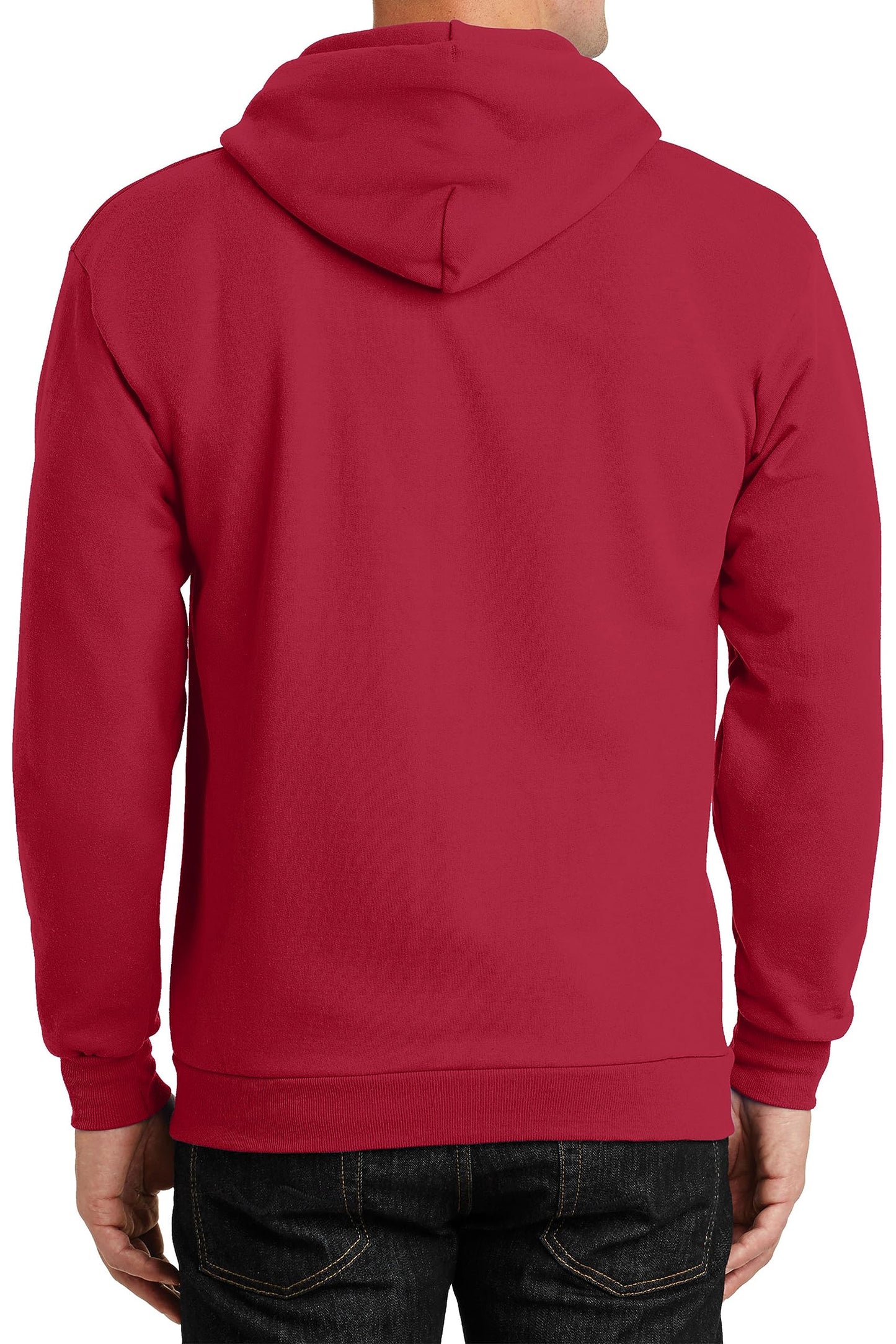 Have It Tall Mens Full Zip Hoodie Red 3XLT Tall