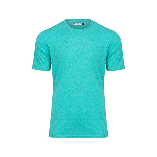 TallSlim Men's Tall Slim-Fit Short Sleeve Crewneck T-Shirt - Extra Long, Slim Fit, Preshrunk Easy Care, Aqua, Small
