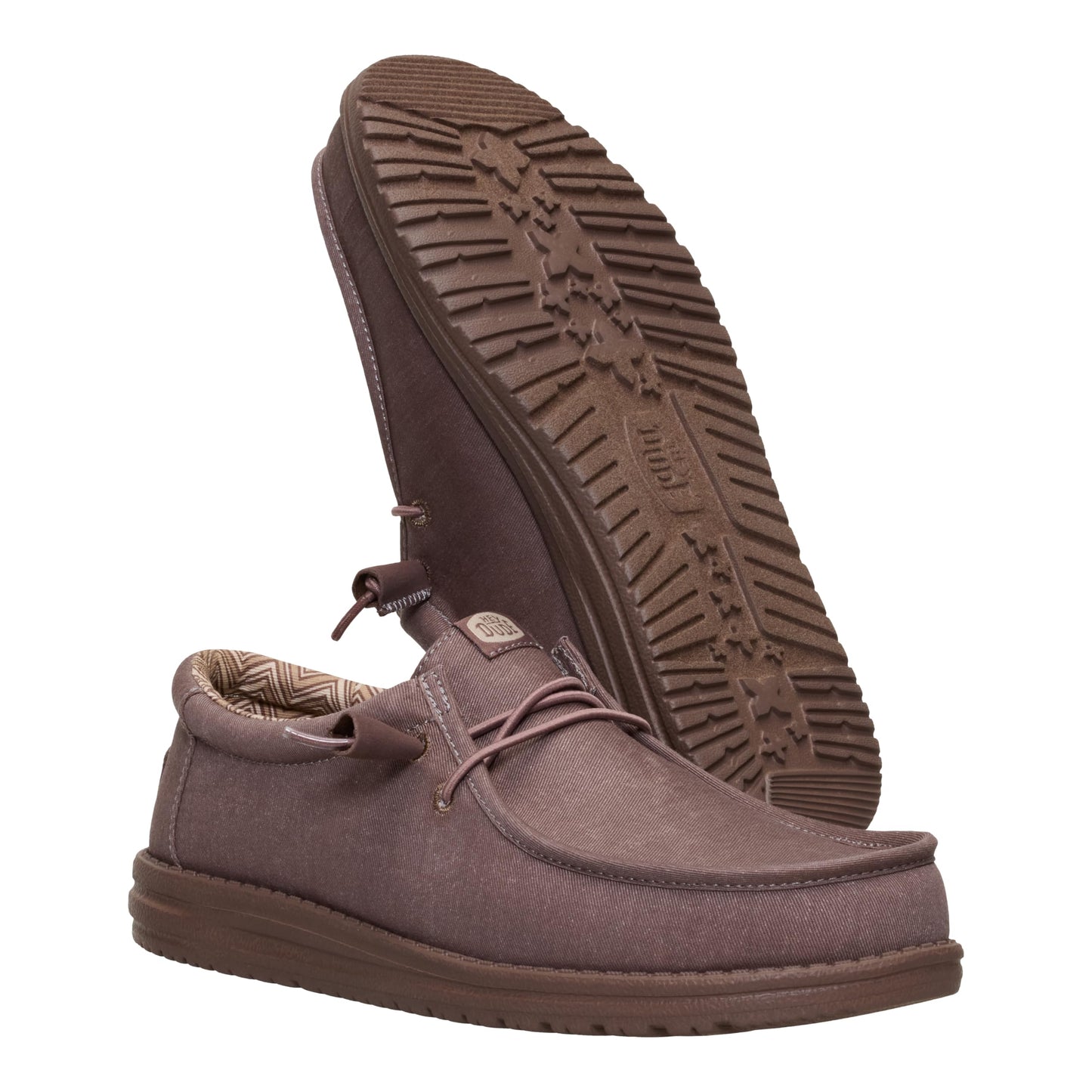HEYDUDE Wally Stretch Canvas Deep Taupe Size 15, Men’s Shoes, Slip-on Loafers, Comfortable & Light-Weight