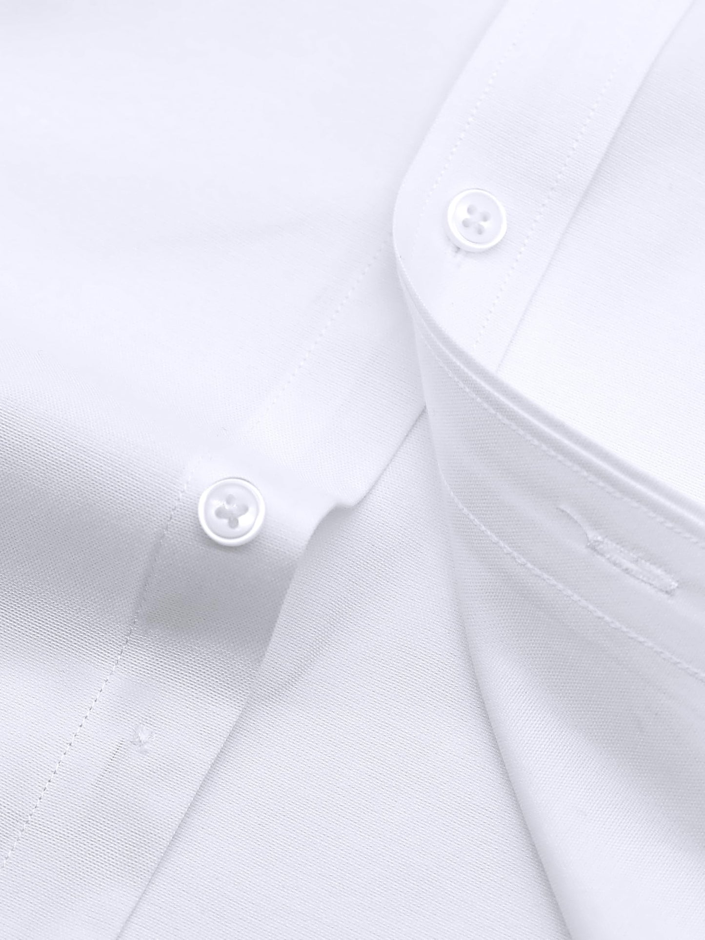 GIANZEN White Dress Shirt Mens Button Down for Men Collar Slim Fit Long Sleeve Shirts Men's Oxford Business Casual White Size L Tall