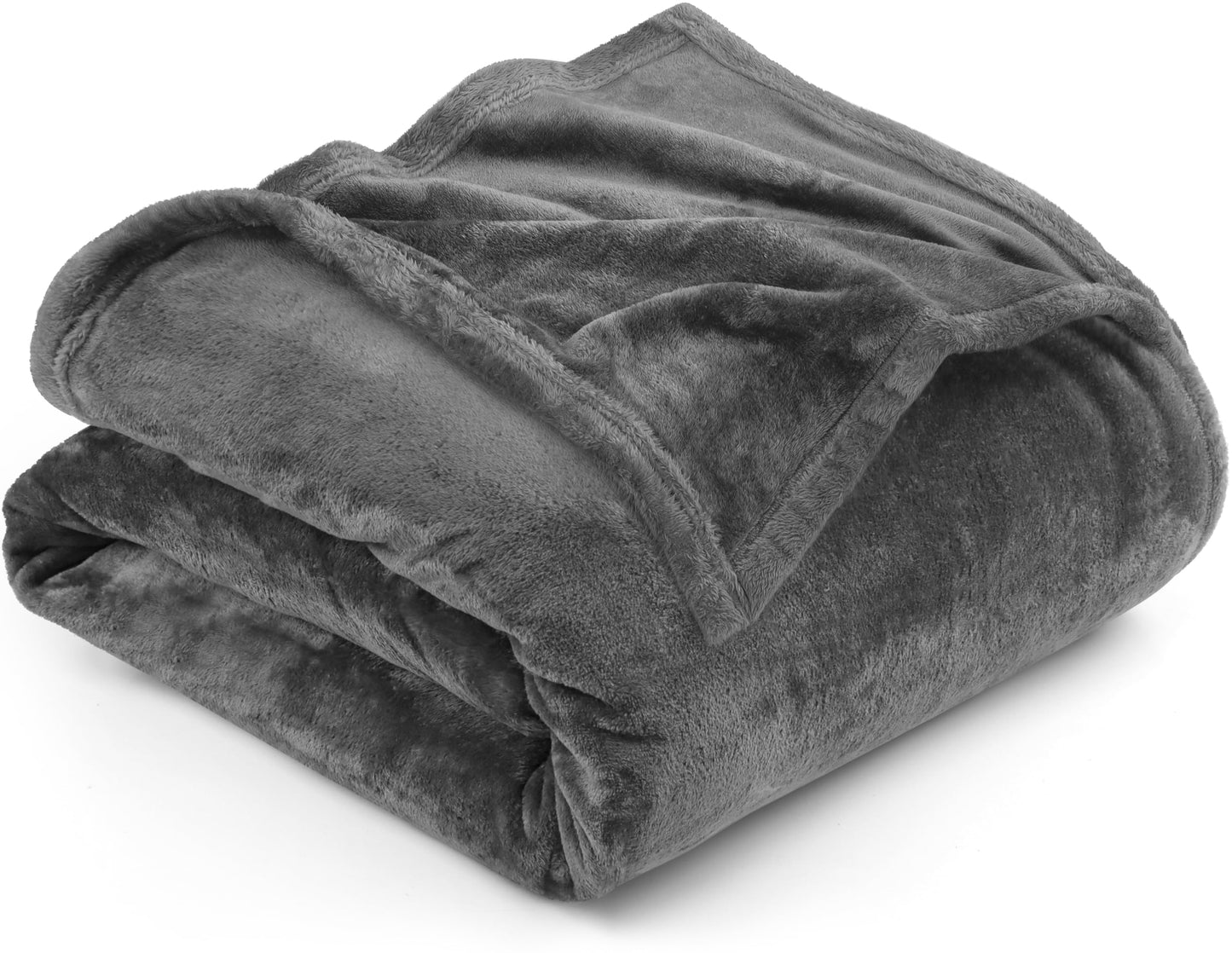 Utopia Bedding Fleece Blanket Twin XL Size Grey 300GSM Luxury Anti-Static Fuzzy Soft Microfiber Dorm Bed Blanket (90x76 Inch)