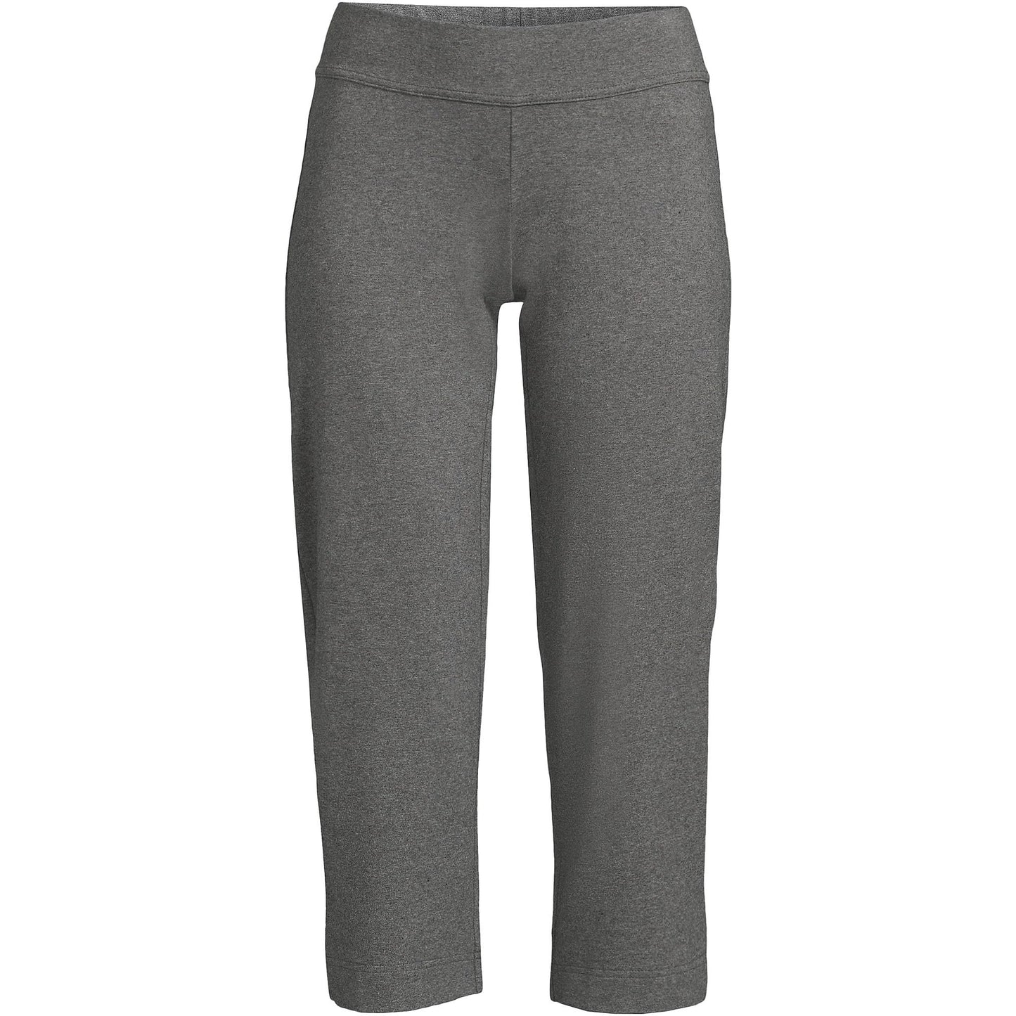 Lands' End Womens Starfish Crop Pants Charcoal Heather Tall Medium
