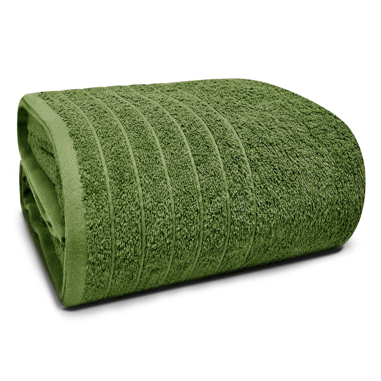 Tens Towels Pack of 1 Jumbo Bath Sheet 40 x 80 Inches, Extra Large & Light Weight, Quicker to Dry, 100% Cotton, Super Soft & Absorbent, Perfect to Wrap Yourself in, Green