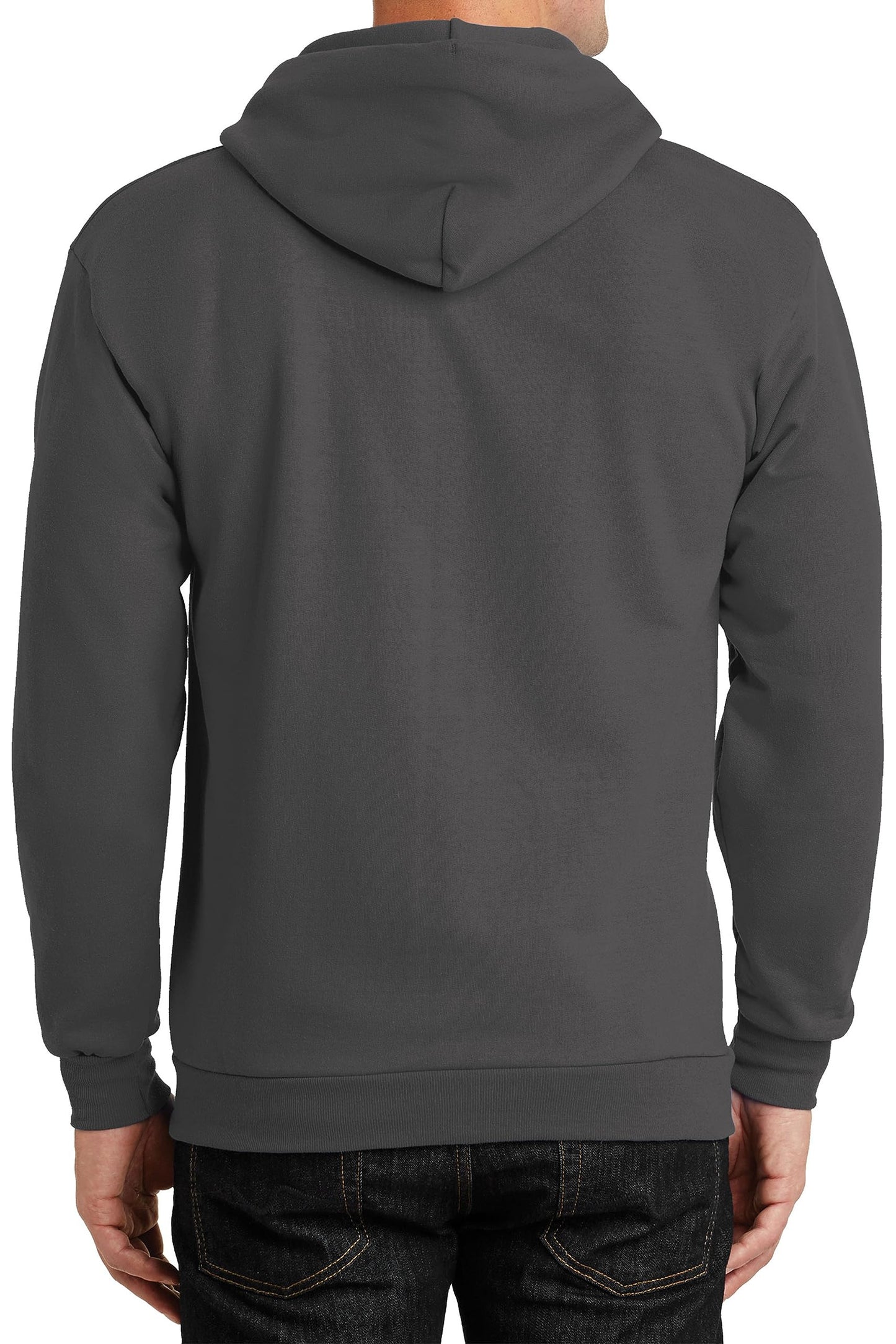 Have It Tall Mens Full Zip Hoodie Asphalt 2XLT Tall