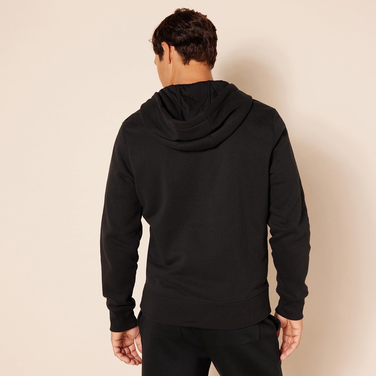 Amazon Essentials Men's Full-Zip Fleece Hoodie (Available in Big & Tall), Black, 3X-Large Tall