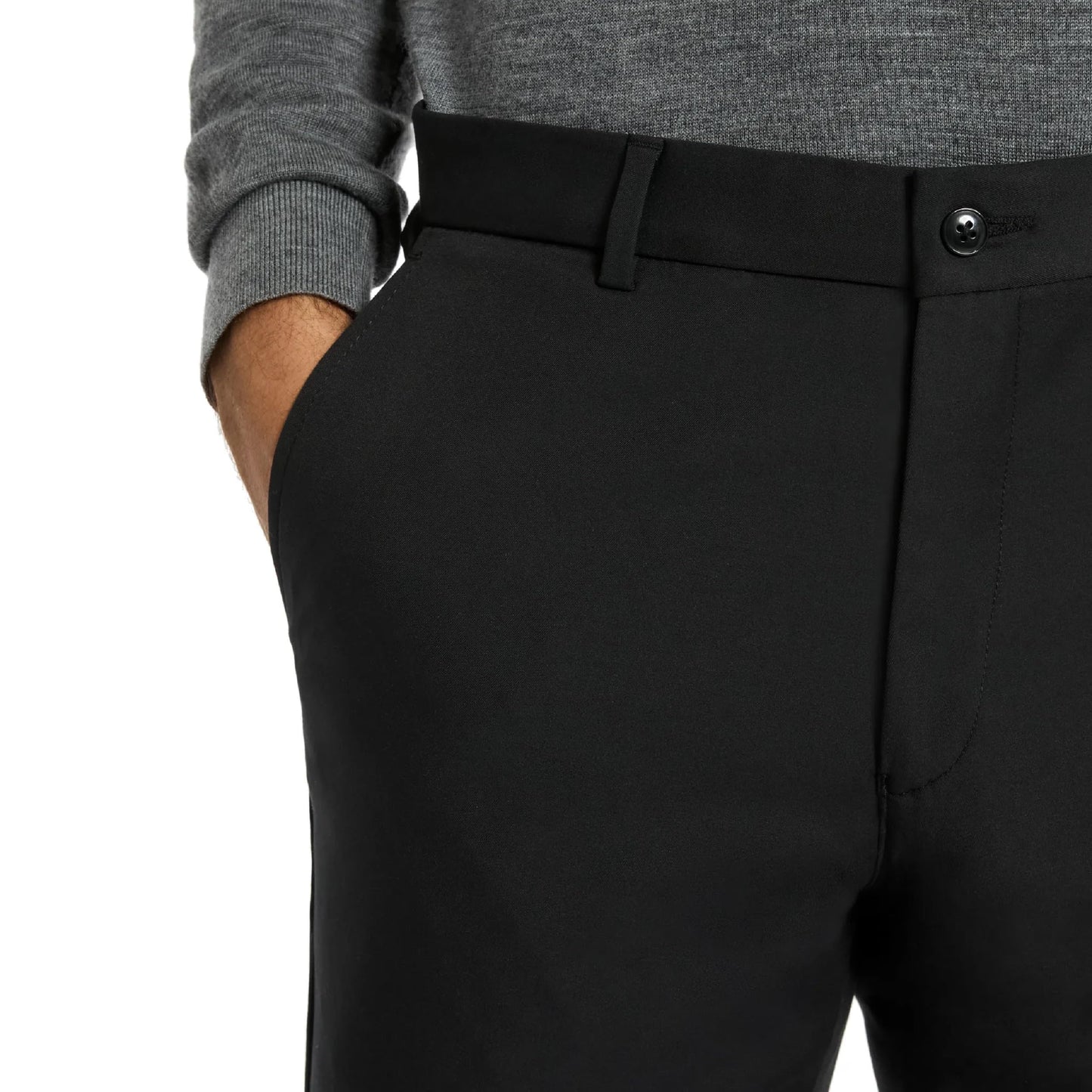 Michael Kors Black Solid Classic Pants|Black,40/36