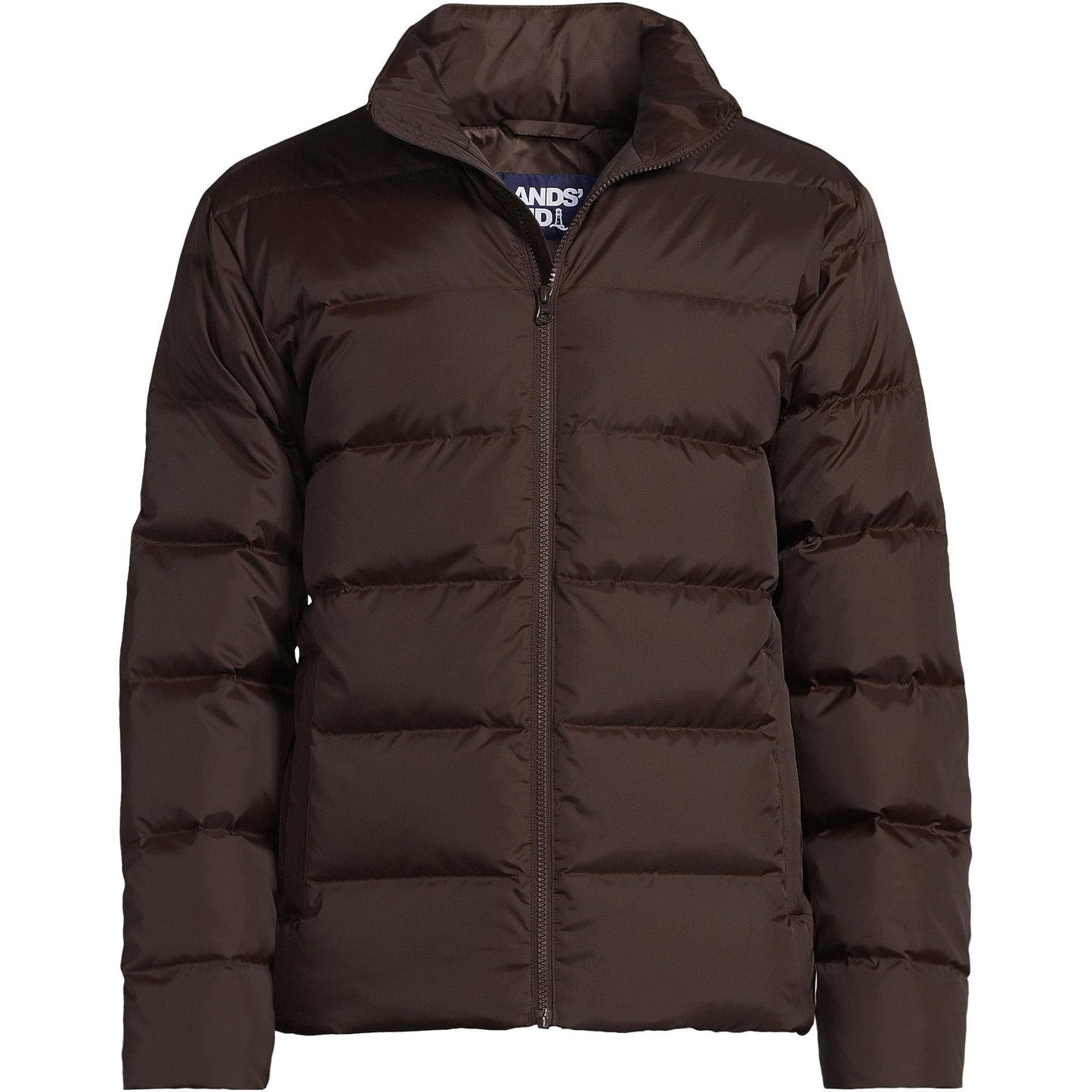 Lands' End Men's Tall Max 600 Down Puffer Jacket X-Large Rich Coffee