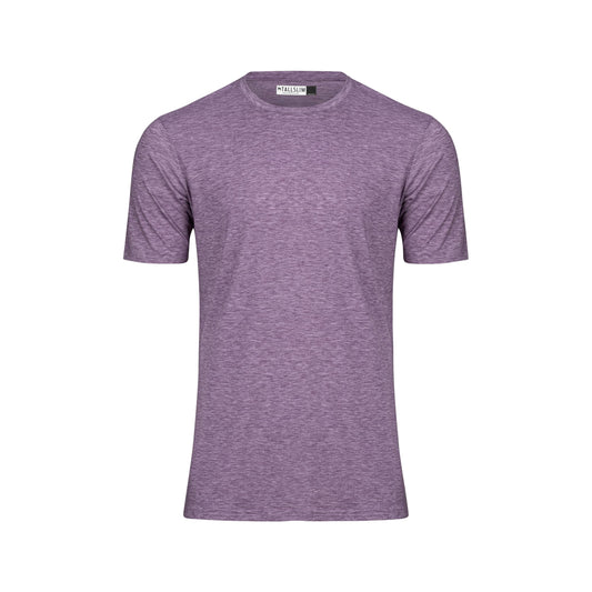 TallSlim Men's Tall Slim-Fit Short Sleeve Crewneck T-Shirt - Extra Long, Slim Fit, Preshrunk Easy Care, Purple, Medium