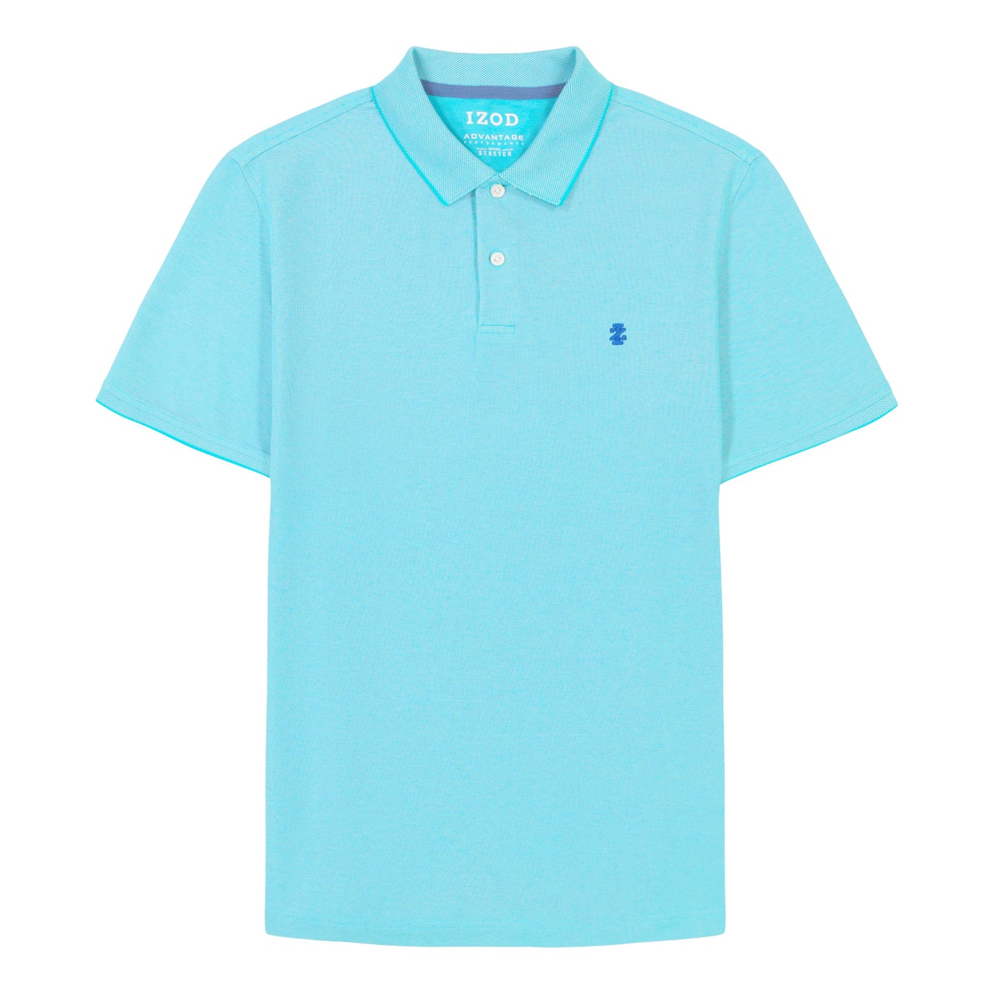 IZOD Men's Big Advantage Performance Short Sleeve Polo Shirt, Blue Vervain, Large Tall