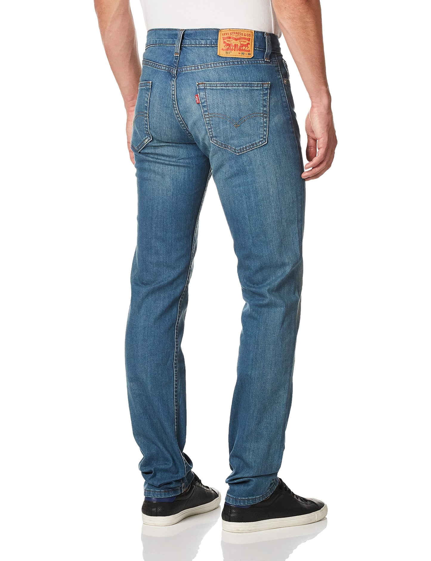 Levi's Men's 511 Slim Fit Jeans (Also Available in Big & Tall), Throttle-Stretch, 34W x 36L