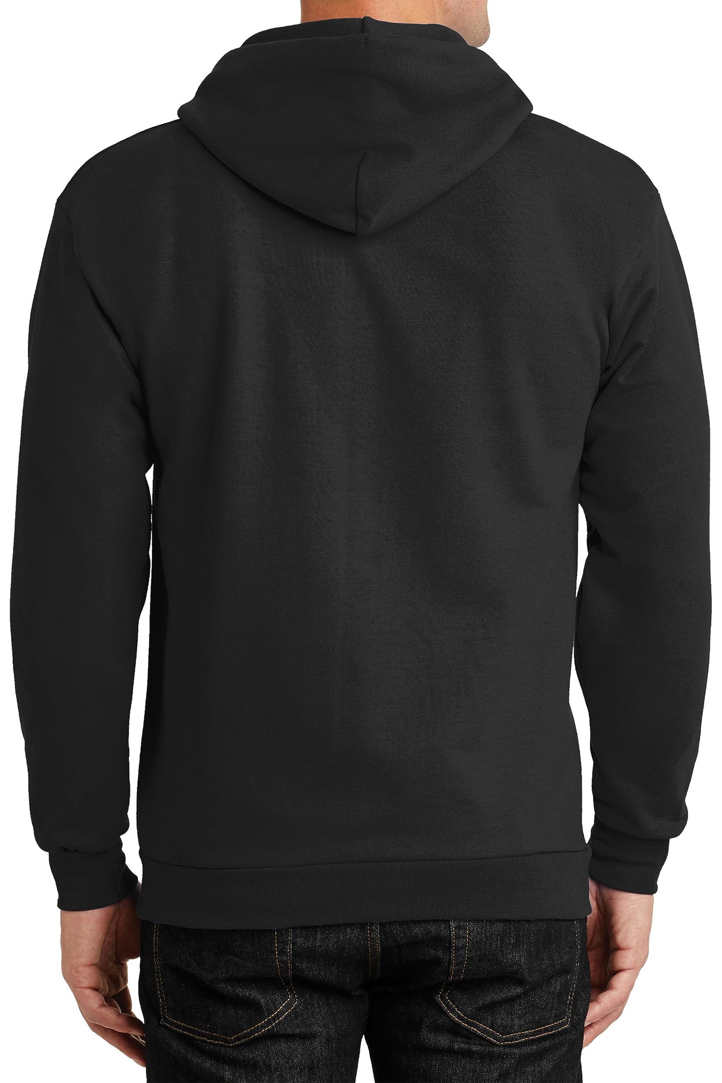 Have It Tall Mens Full Zip Hoodie Black 3XLT Tall