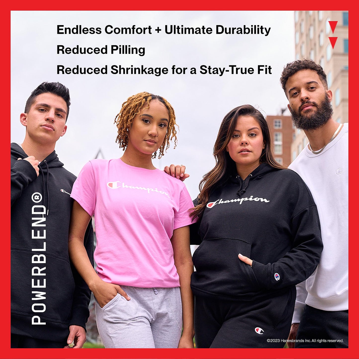Champion Men's Fleece Joggers, Sweatpants, Standard Fit, Midweight, Script, Available in Regular and Big, Granite Heather-C Patch Logo, XX-Large Tall
