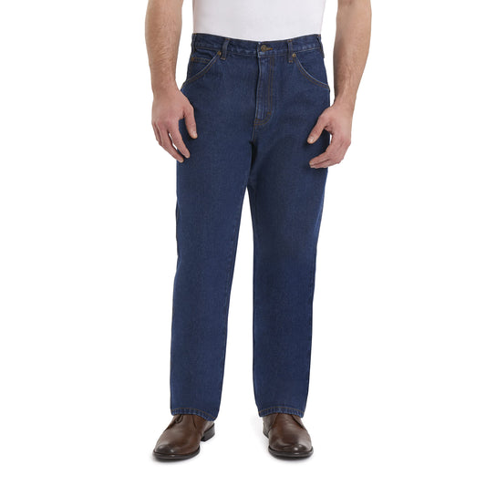 Rivets Supply & Company Men's Workwear Rugged Straight Fit, Rinse Wash, 34W x 36L