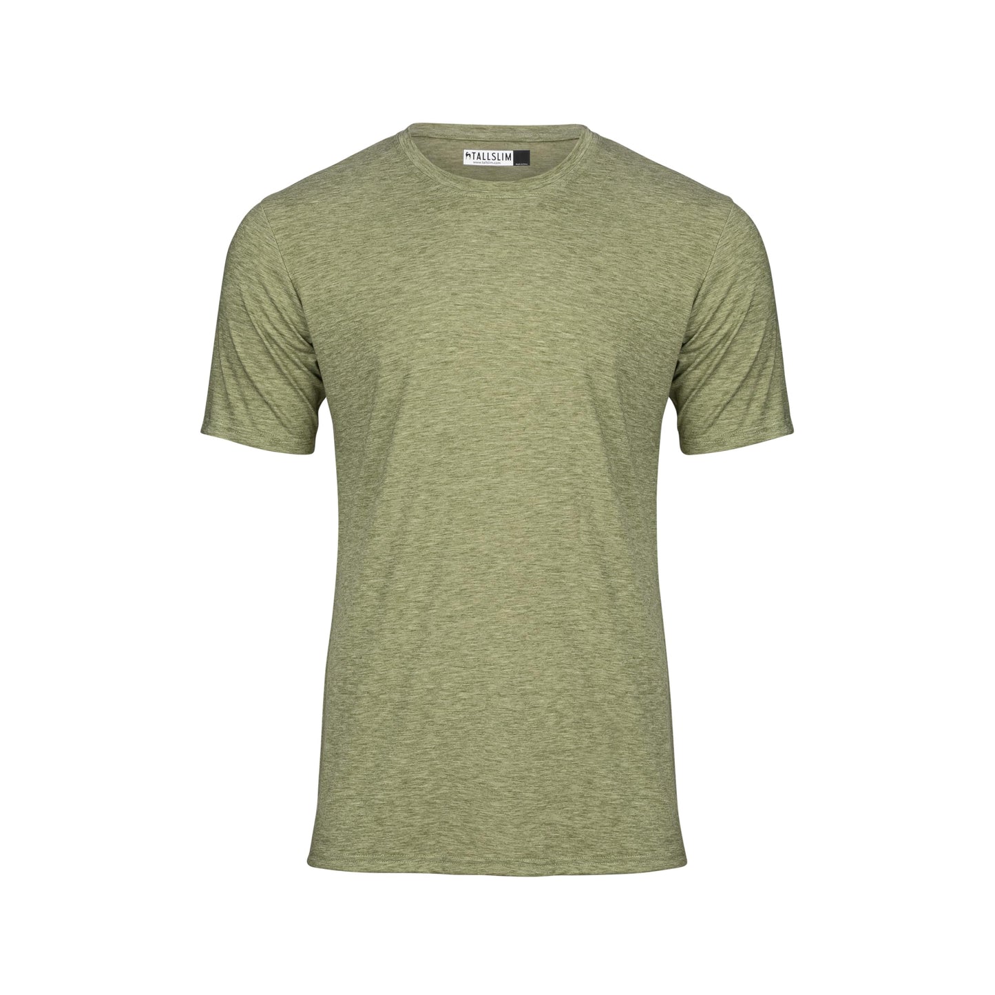 TallSlim Men's Tall Slim-Fit Short Sleeve Crewneck T-Shirt - Extra Long, Slim Fit, Preshrunk Easy Care, Sage Green, X-Large