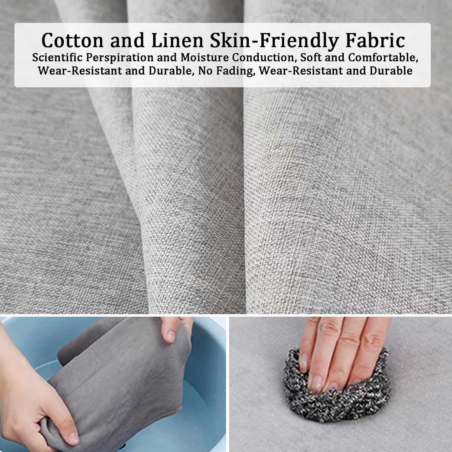 Customized Size Bed Gap Filler, Mattress Extender Bolster Headboard Pillow Cushion with Removable Cover for King Headboard Bed, Mattress Extension Filler