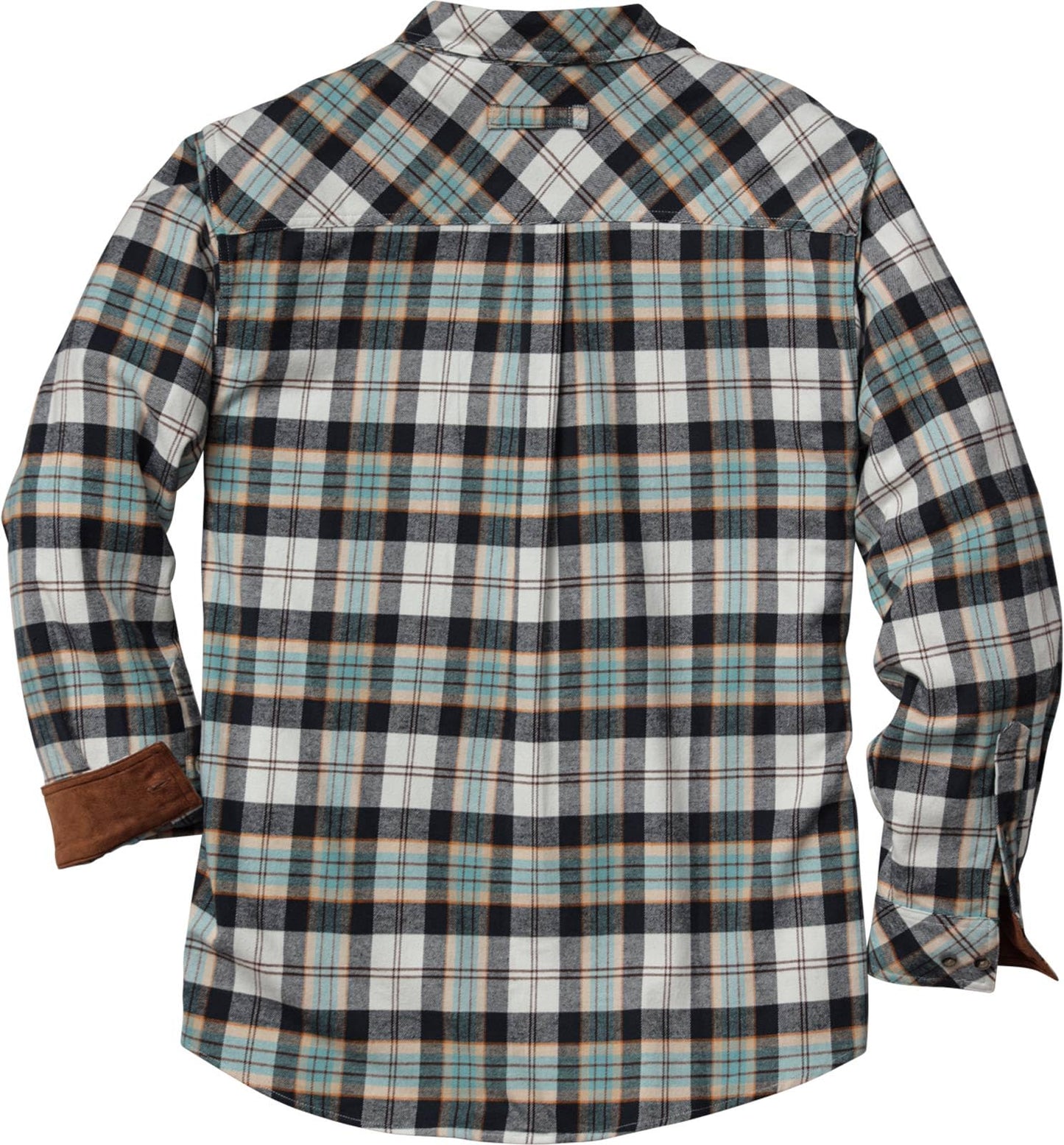 Legendary Whitetails Mens Flannel Shirt Long Sleeve Button Down Relaxed Fit, Blue Heron Plaid, XLT