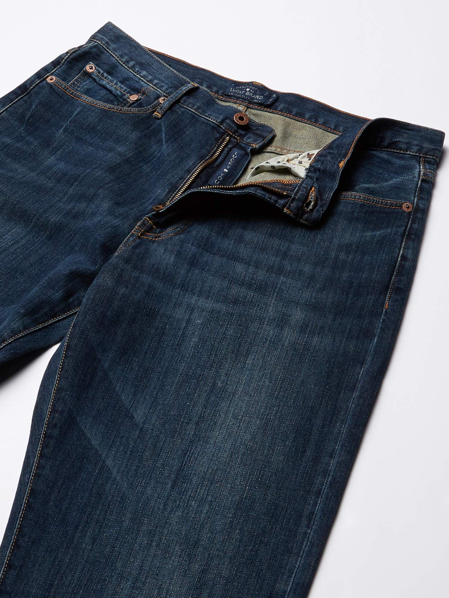 Lucky Brand Men's 181 Relaxed Straight-Leg Jean in Mahogany, 26x38