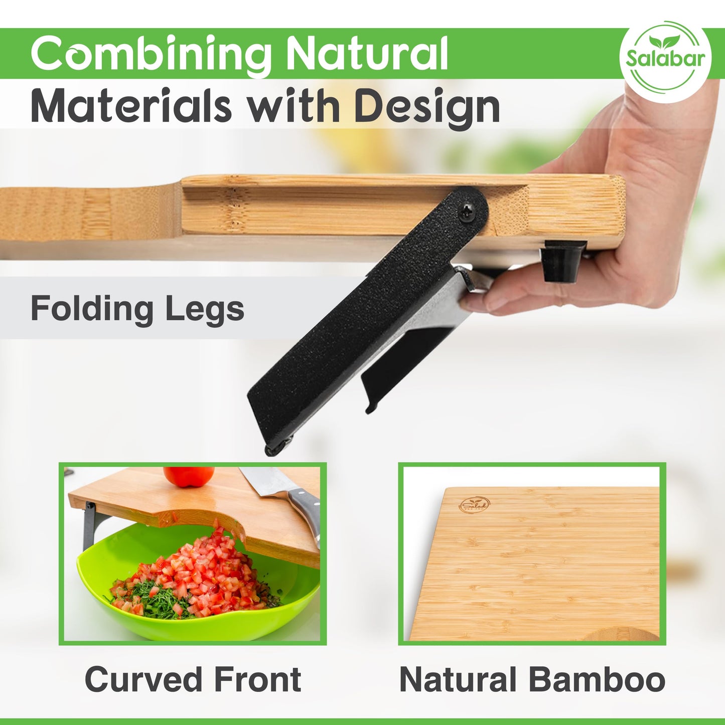 Raised non-toxic non-slip 16" x 12" cutting board (4.5" height)