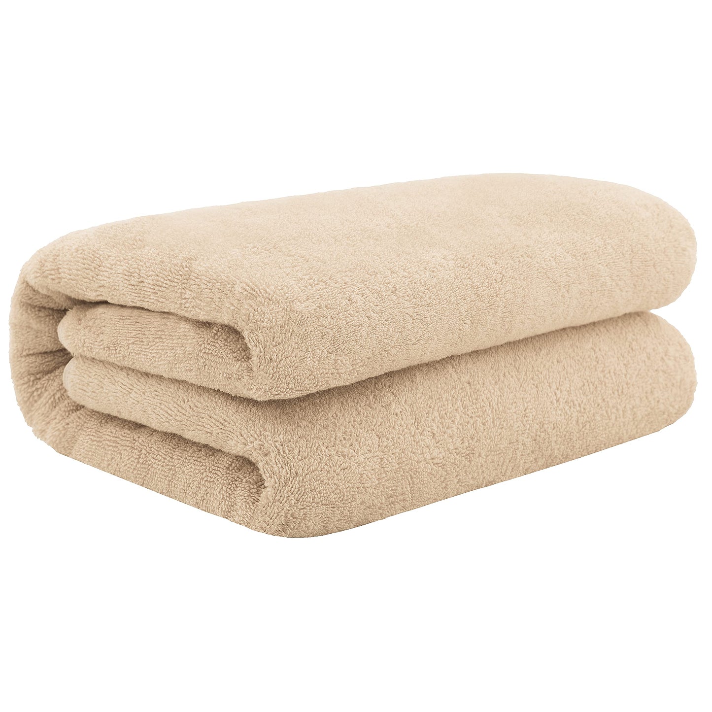 Cotton Paradise 100% Cotton 40x80 Oversized Bath Sheet, Extra Large Turkish Bath Towels for Bathroom, Beige Bathsheet