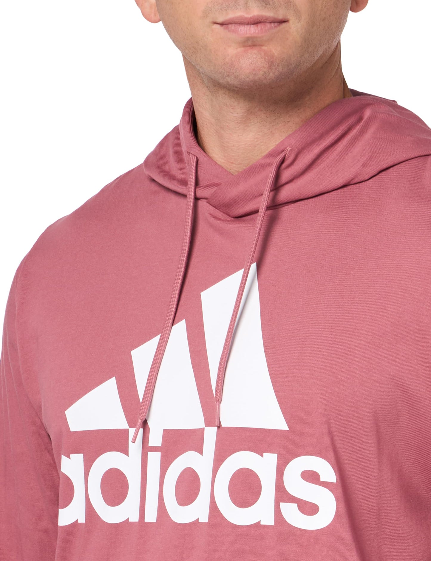 adidas Men's Tall Size Essentials Logo Hoodie, Preloved Crimson