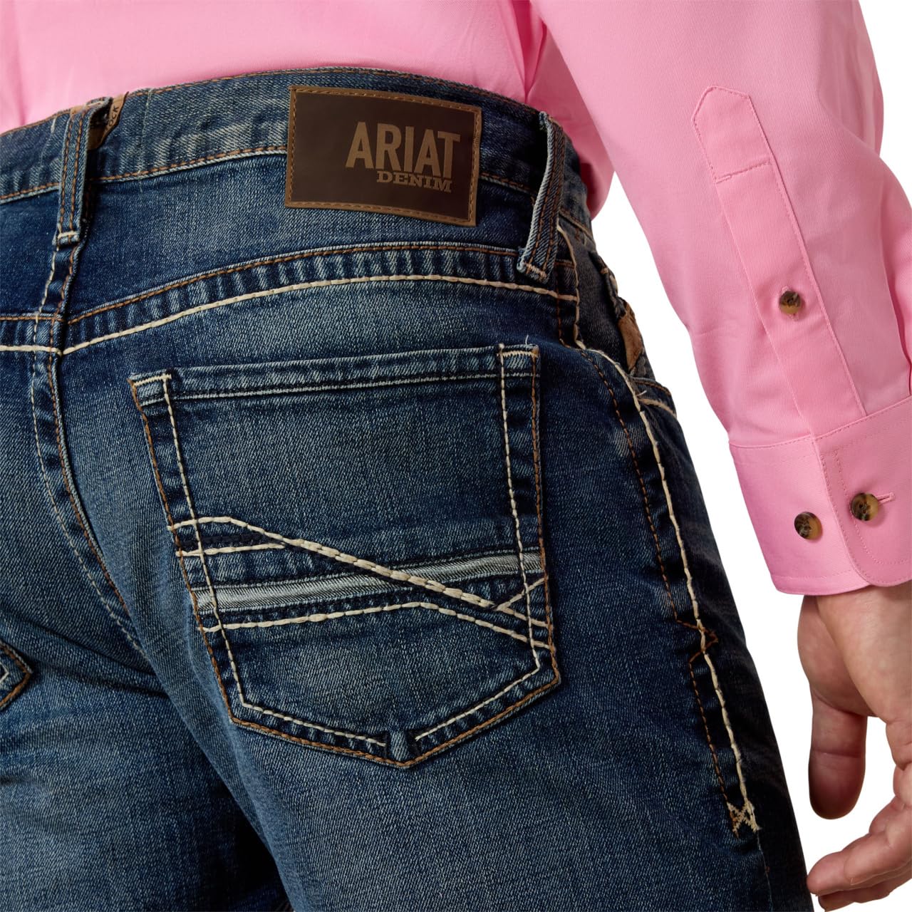 ARIAT Men's M4 Low Rise Stretch Preston Boot Cut Jean, Silverton, 38W x 38L