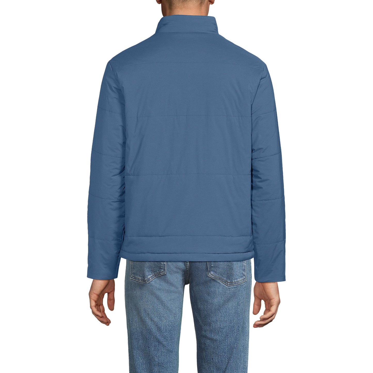 Lands' End Men's Tall WanderFree Insulated Jacket Large-Tall, Light Indigo Blue