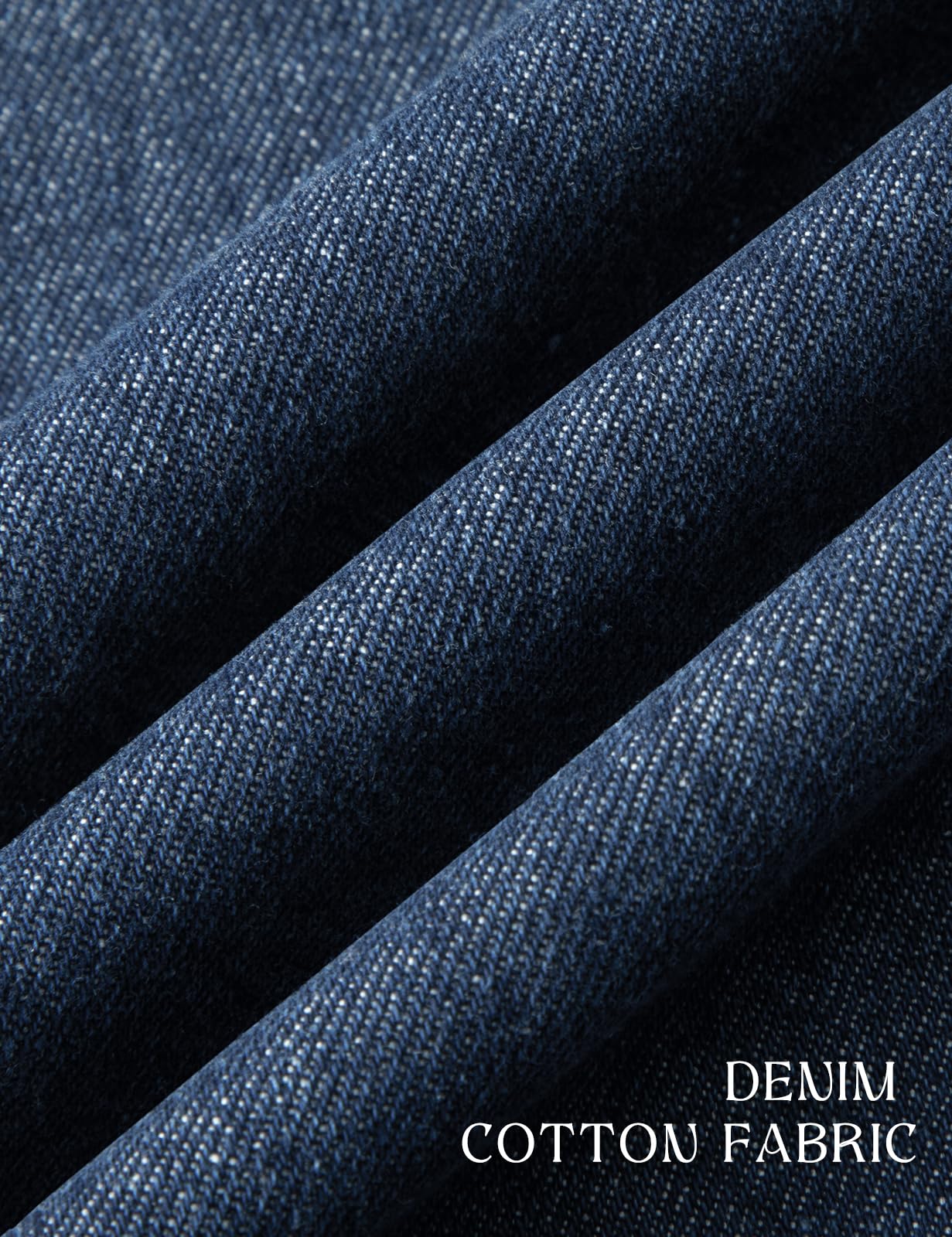 Tapata Women's 33" Inseam Tall Wide Leg Jeans High Waisted Baggy Denim Pants Palazzo Trousers, Dark Blue, S