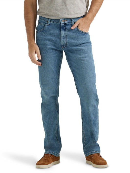 Classic 5-pocket Regular Fit Flex Jean, Vintage Blue Flex, 34W x 36L
