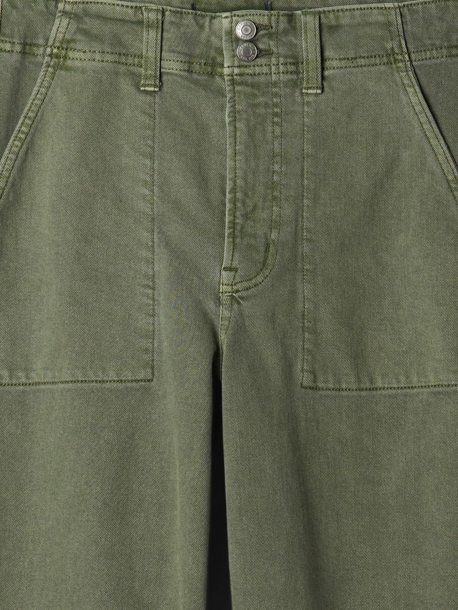 GAP Womens High Rise Wide Leg Jeans Mesculen Green 33