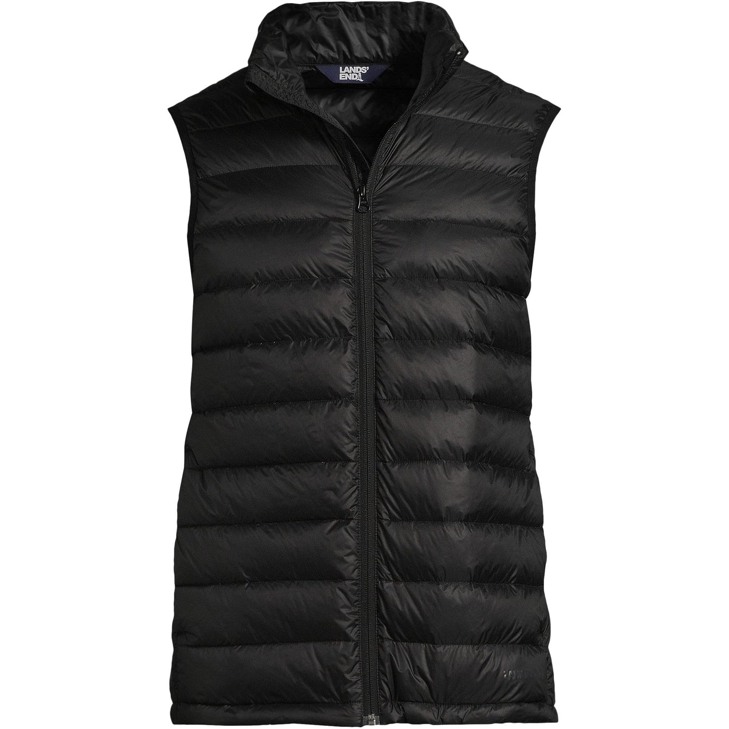 Lands' End Mens Wanderweight Down Vest Black Tall Large