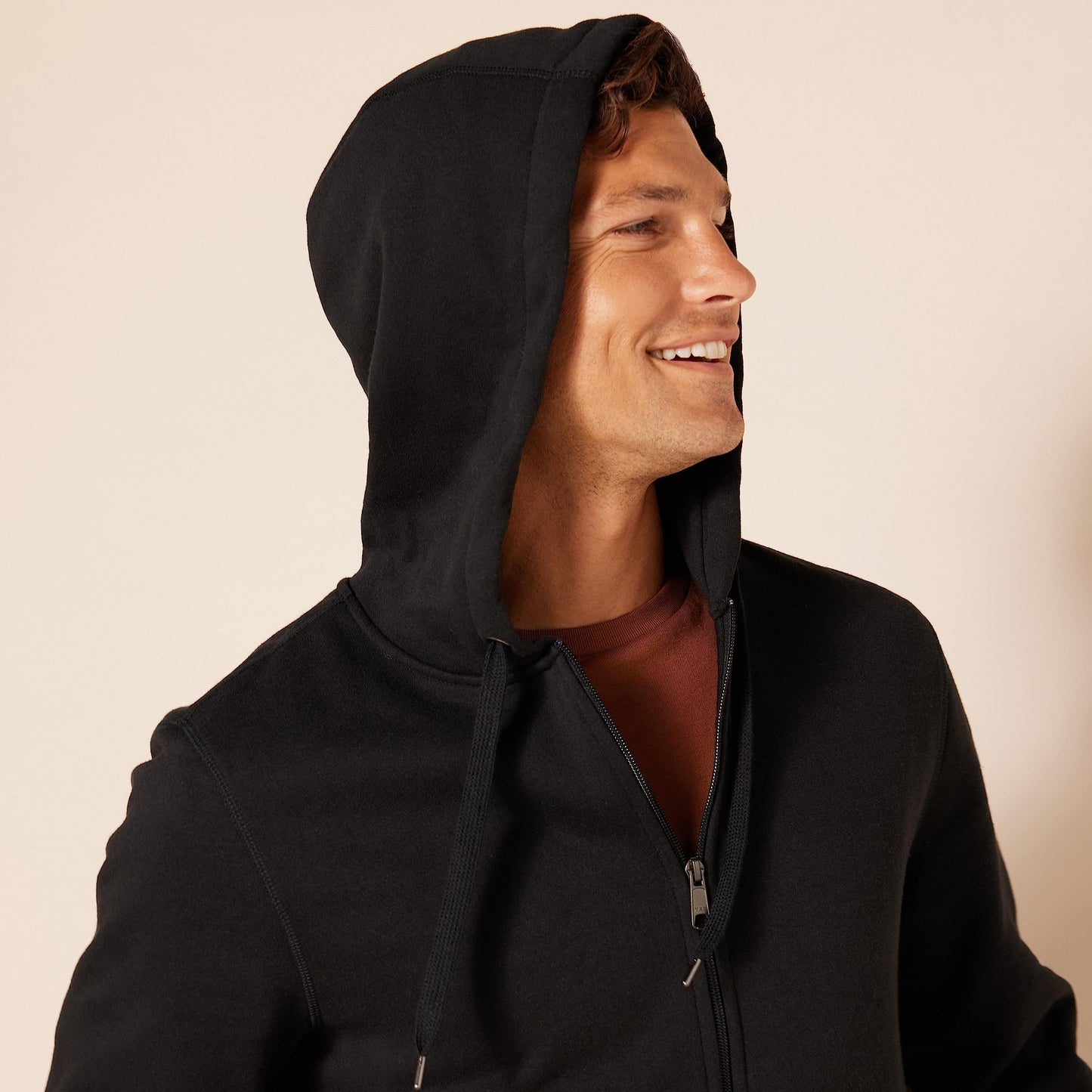 Amazon Essentials Men's Full-Zip Fleece Hoodie (Available in Big & Tall), Black, 4X-Large Big Tall
