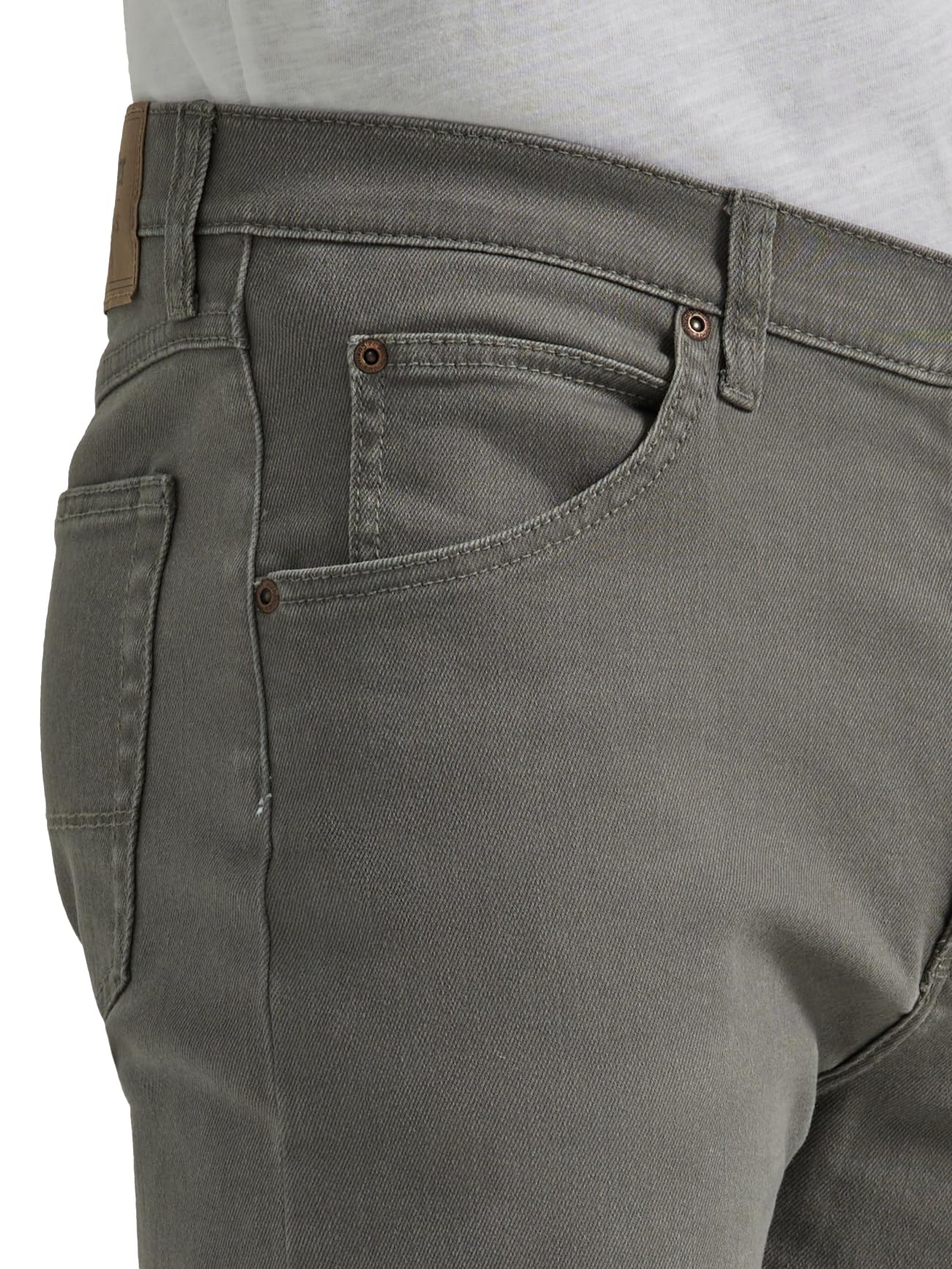Wrangler Authentics Men's Classic 5-Pocket Regular Fit Flex Jean, Gargoyle
