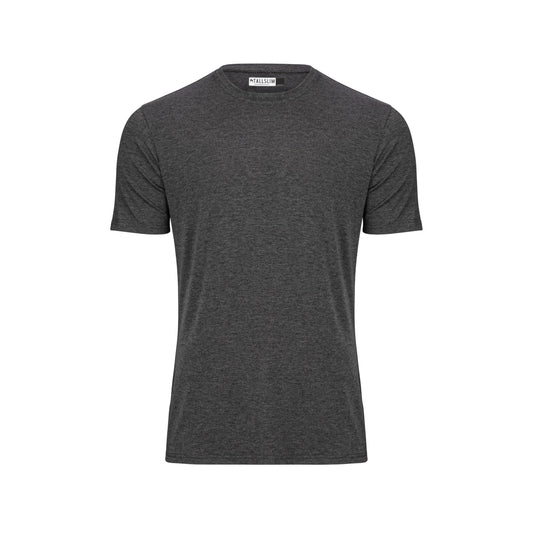 TallSlim Men's Tall Slim-Fit Short Sleeve Crewneck T-Shirt - Extra Long, Slim Fit, Preshrunk Easy Care, Gray, Small