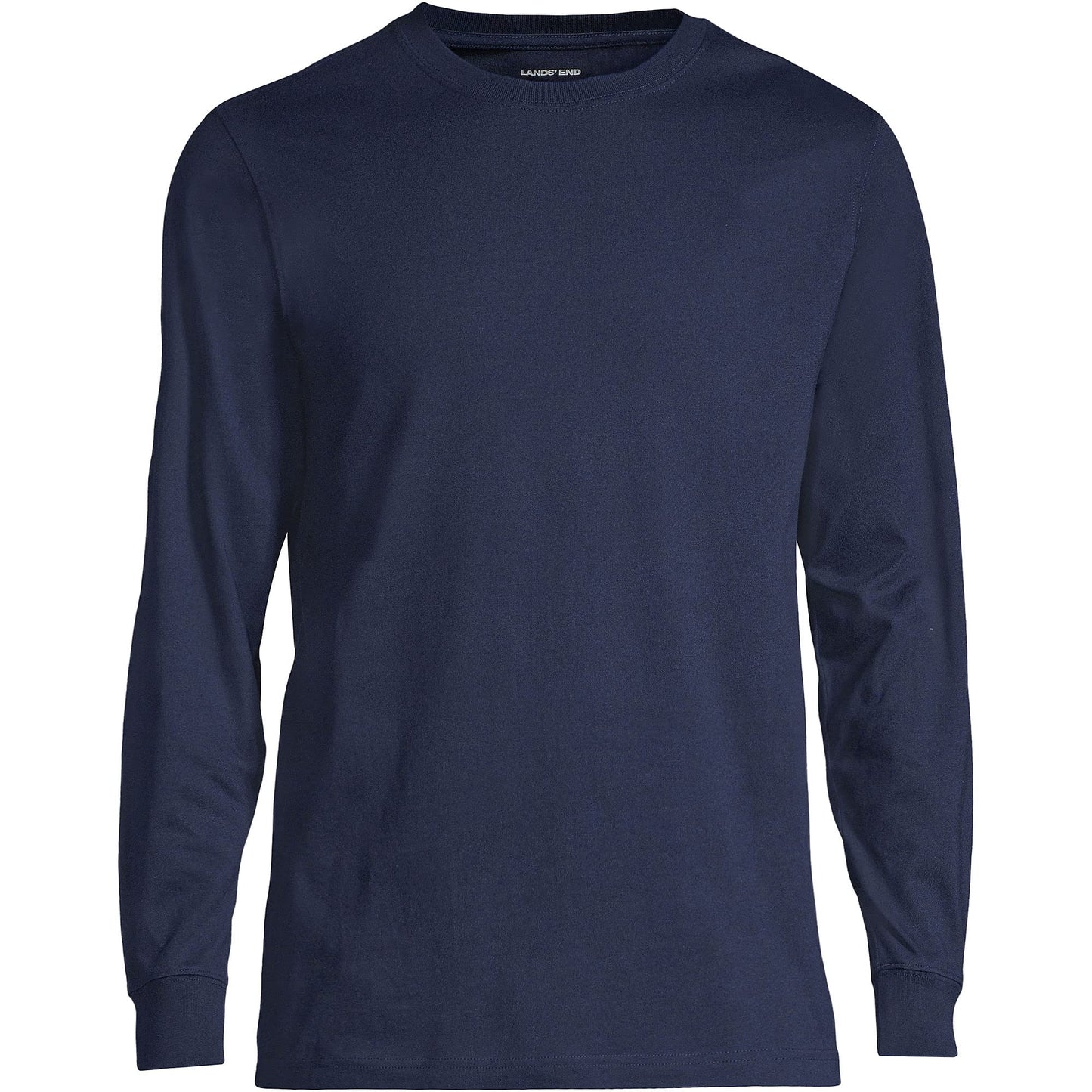 Lands' End Mens Long Sleeve Super-T Tee Radiant Navy Tall XX-Large