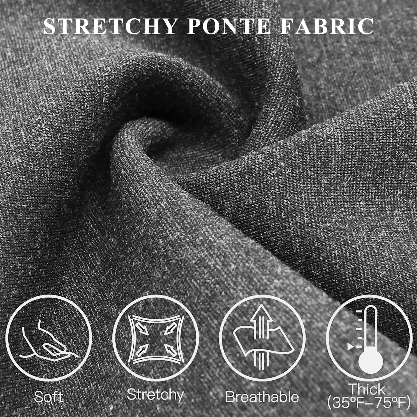 Tapata Women's 28''/30''/32''/34'' Stretchy Bootcut Dress Pants with Pockets Tall, Petite, Regular for Office Work Business 34",New Charcoal,XXL