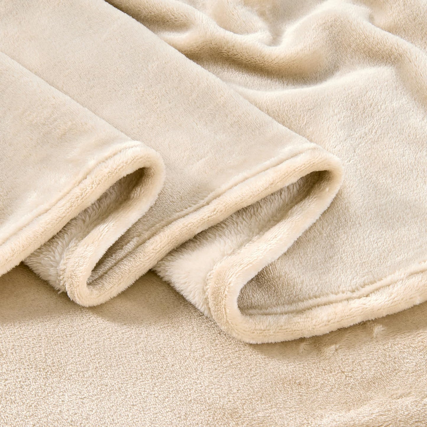 Edenleaf Big Oversized King Blanket, Extra Large Soft Blanket 120x120, California King Size for Whole Family, Bed, Sofa, Couch, Travel, Camping Khaki