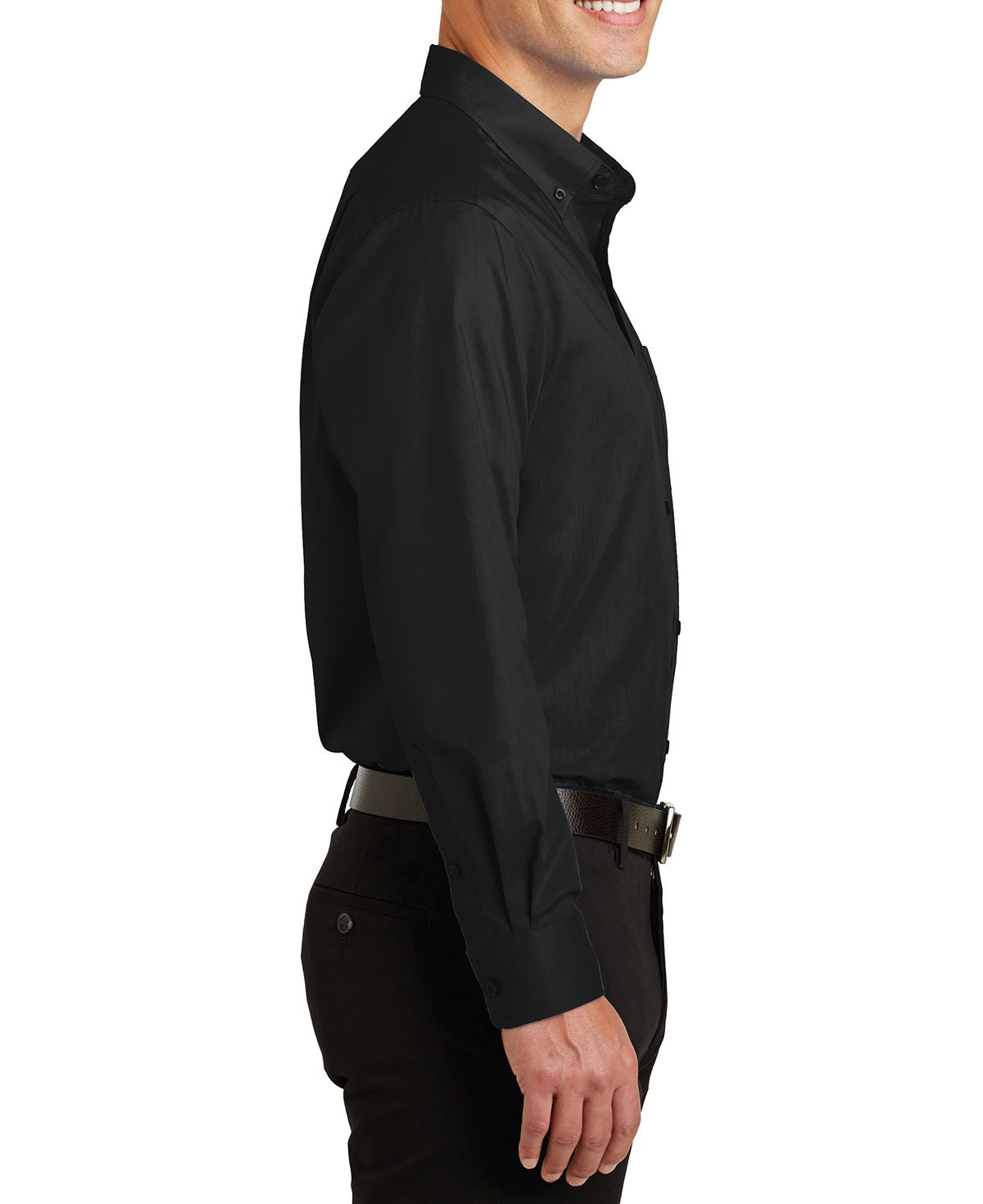 JustBlanks Men's Tall Long Sleeve Superpro Twill Dress Shirt